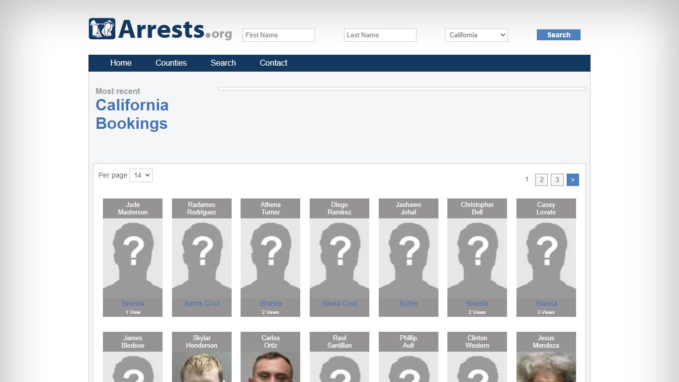 California Arrests and Inmate Search