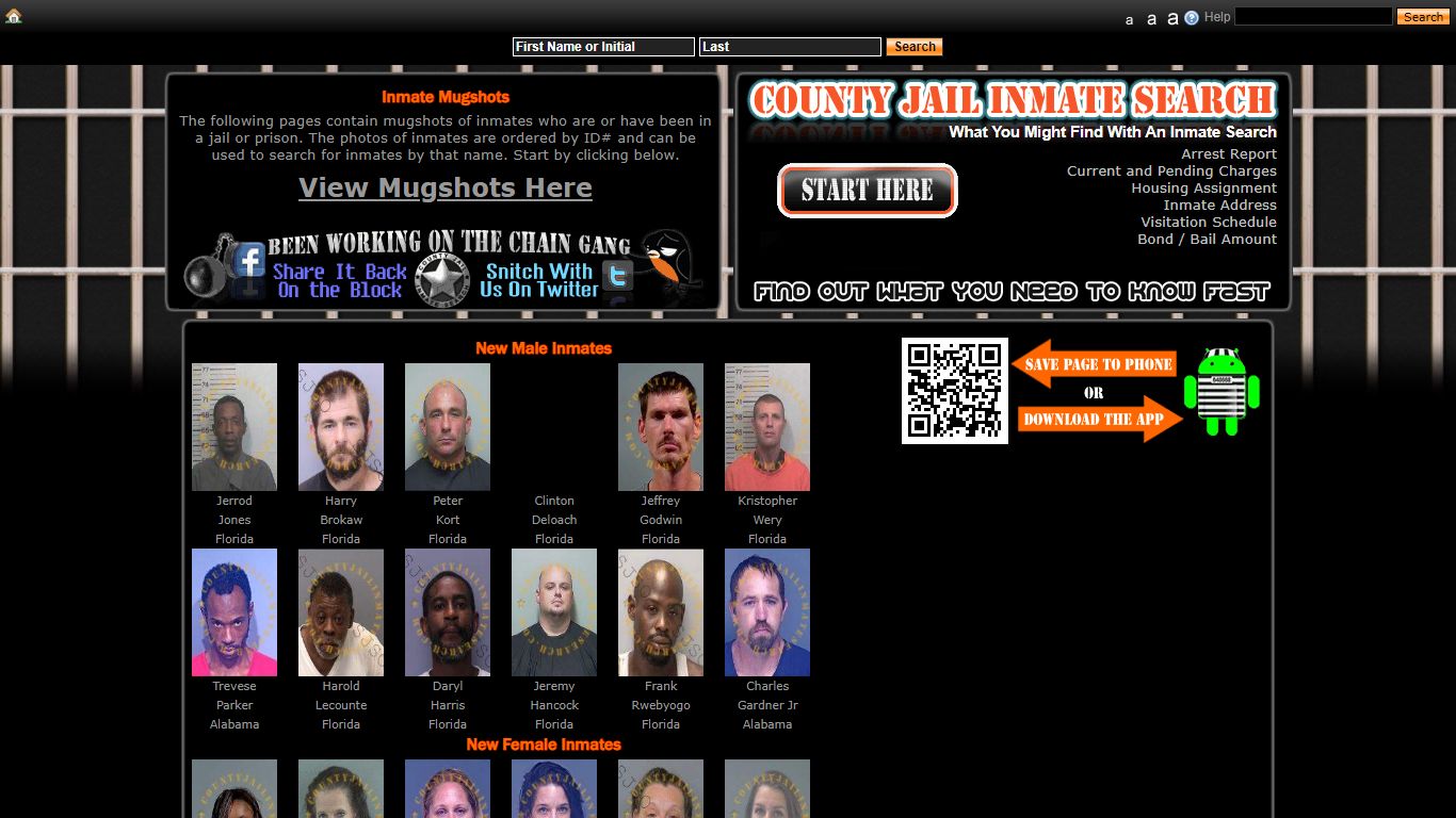 Recent Arrest Mugshots And Inmate Search